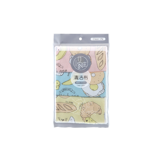 ZJZ-0934 印花超细清洁布3片装
