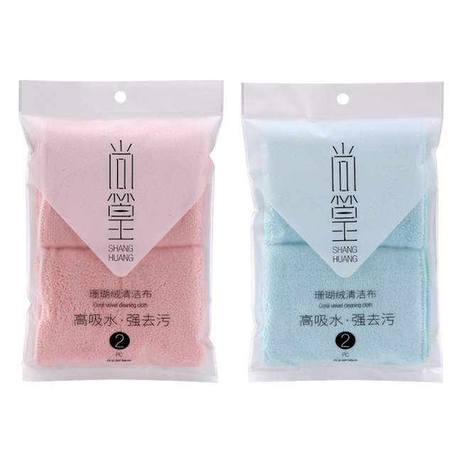 SH-1018 珊瑚绒双面抹布