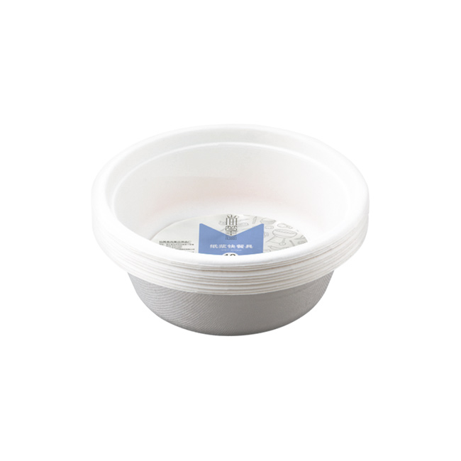 0739 尚篁纸浆快餐具500ml中碗