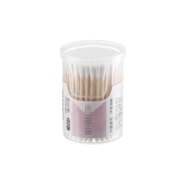 SH-0212 110支旋转小圆竹棉棒