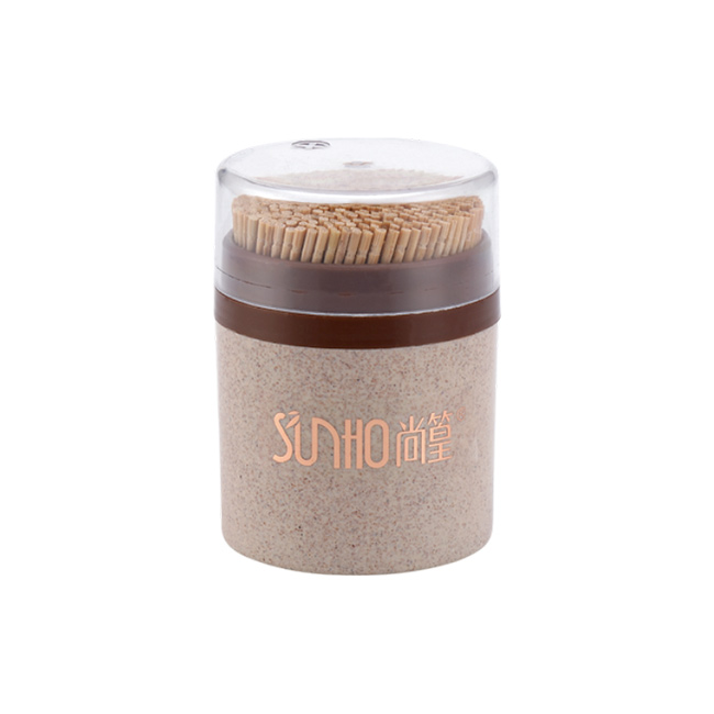 SH-0559 麦香牙签瓶（圆）